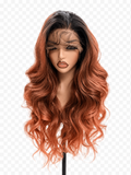 Sunset Copper - Lace Wig Synthétique Premium