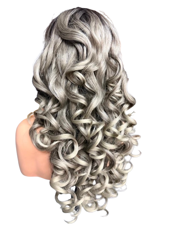 Silver Mist - Lace Wig Synthétique Premium