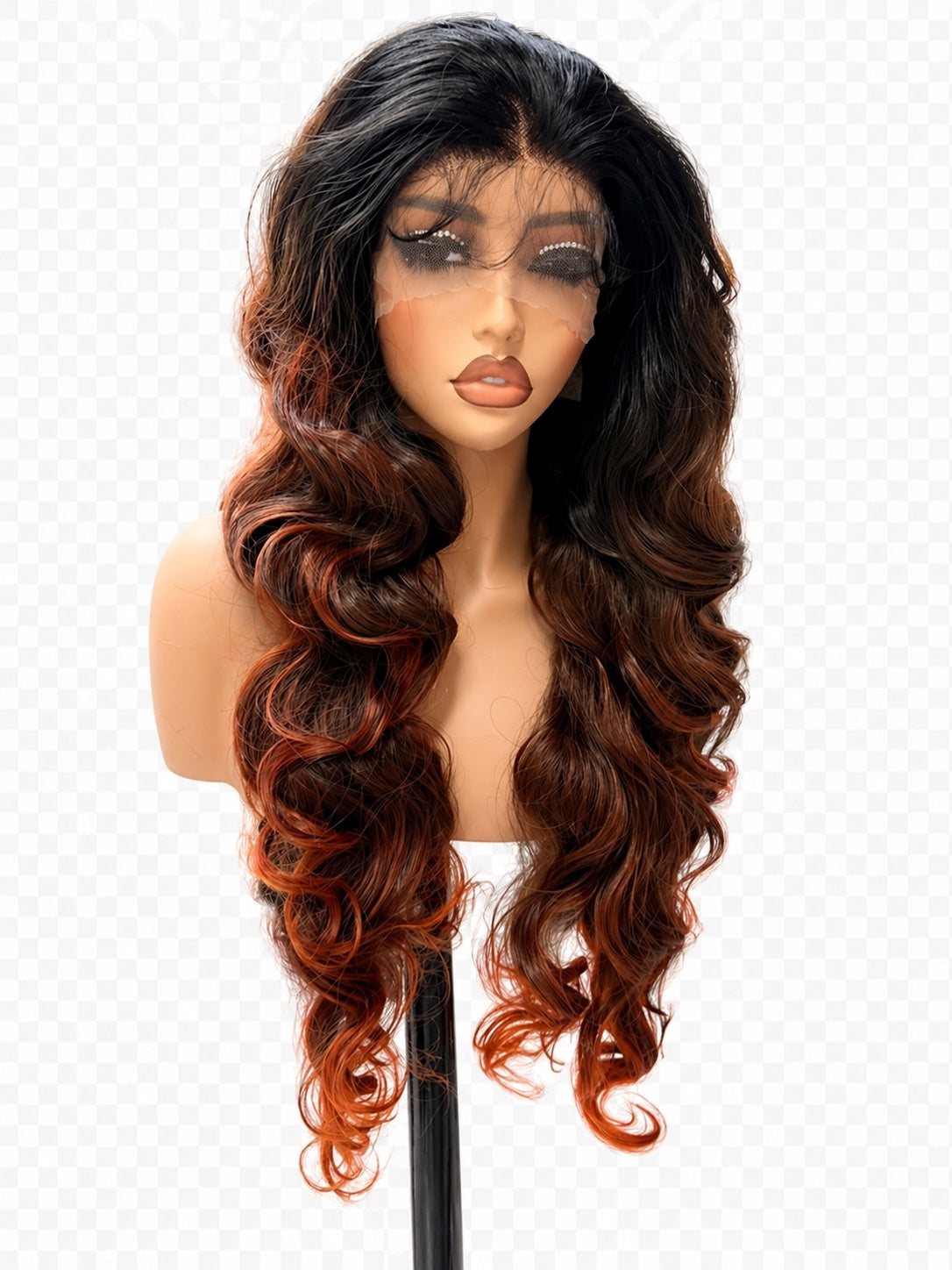 Cooper Flame - Lace Wig Synthétique Premium