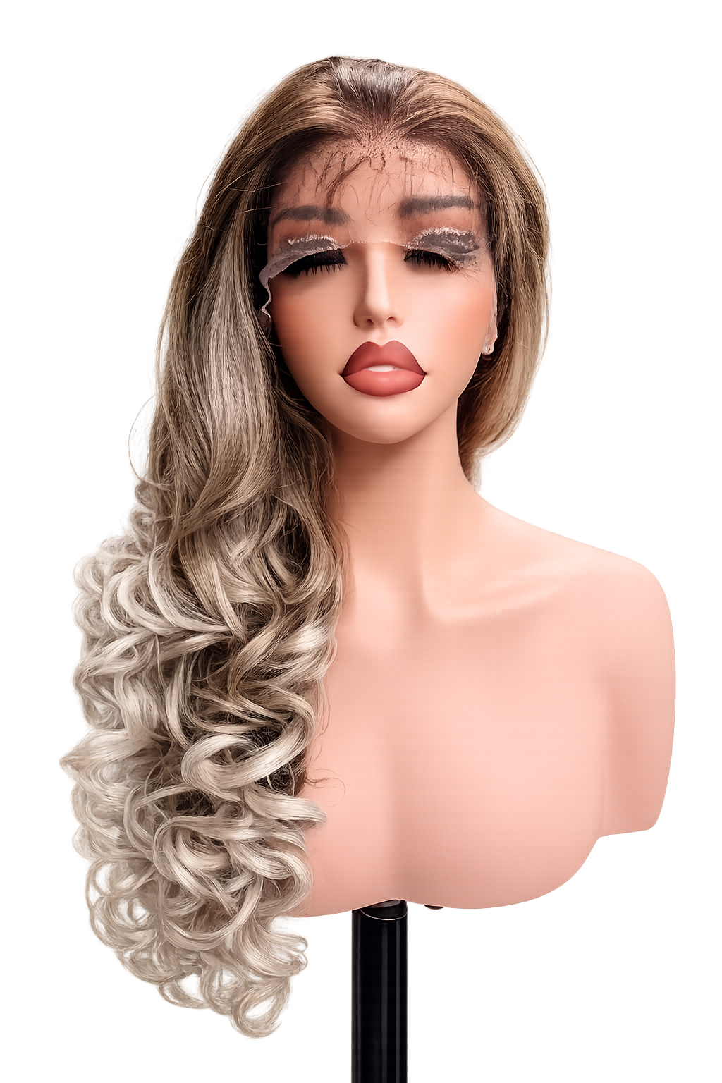 Ash Blonde Luxe - Lace WIg Synthétique Premium