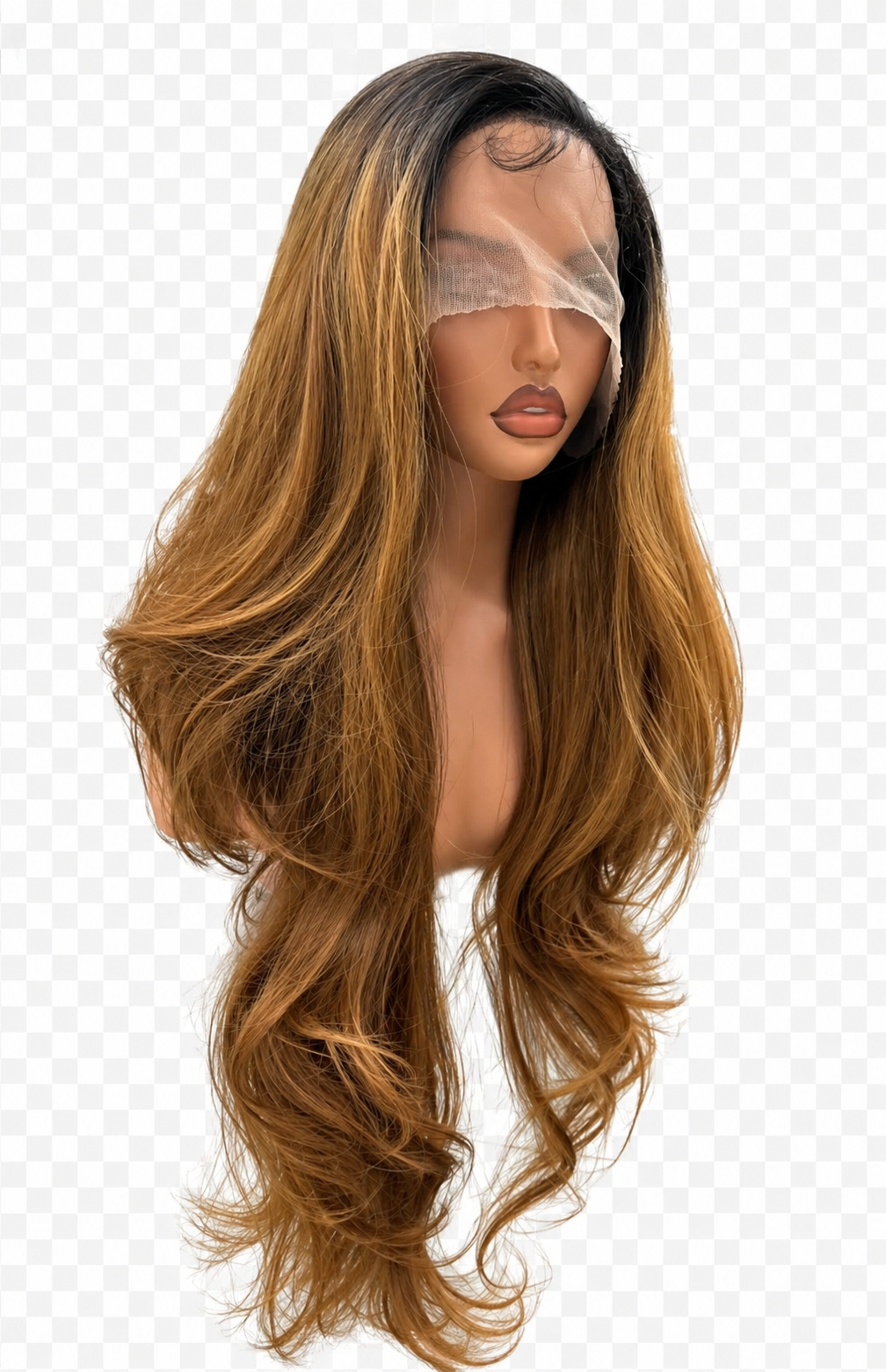 Honey Glow - Lace Wig Synthétique Premium