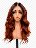 Ginger Flame - Lace Wig Synthétique Premium