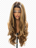 Golden Aura - Lace Wig Synthétique Premium