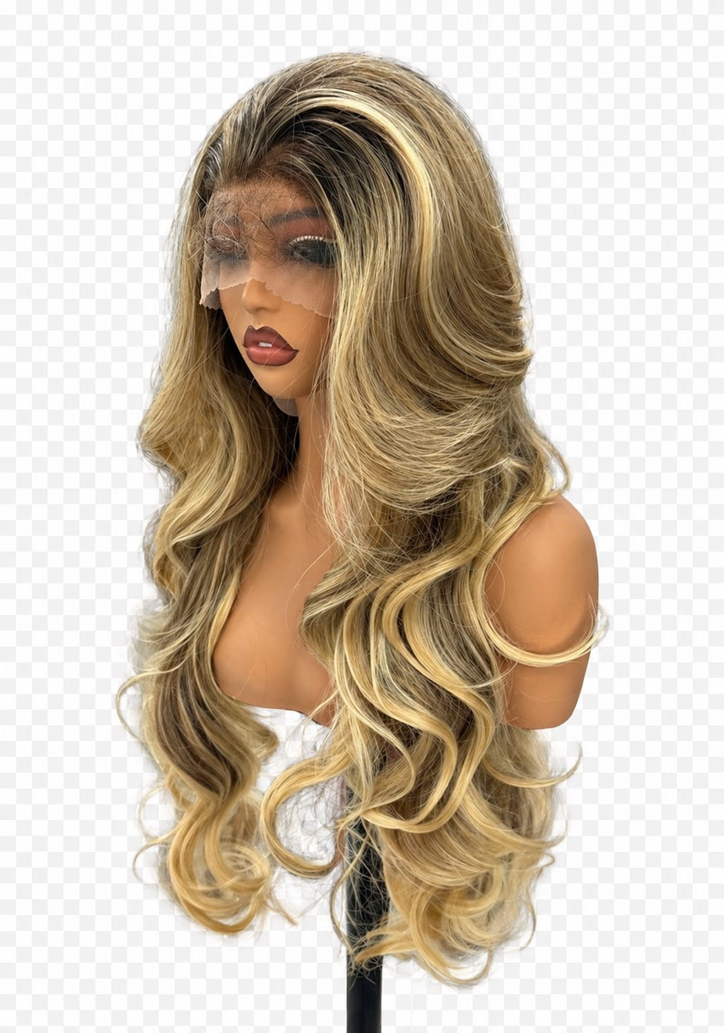 Golden Glow - Lace Wig Synthétique Premium