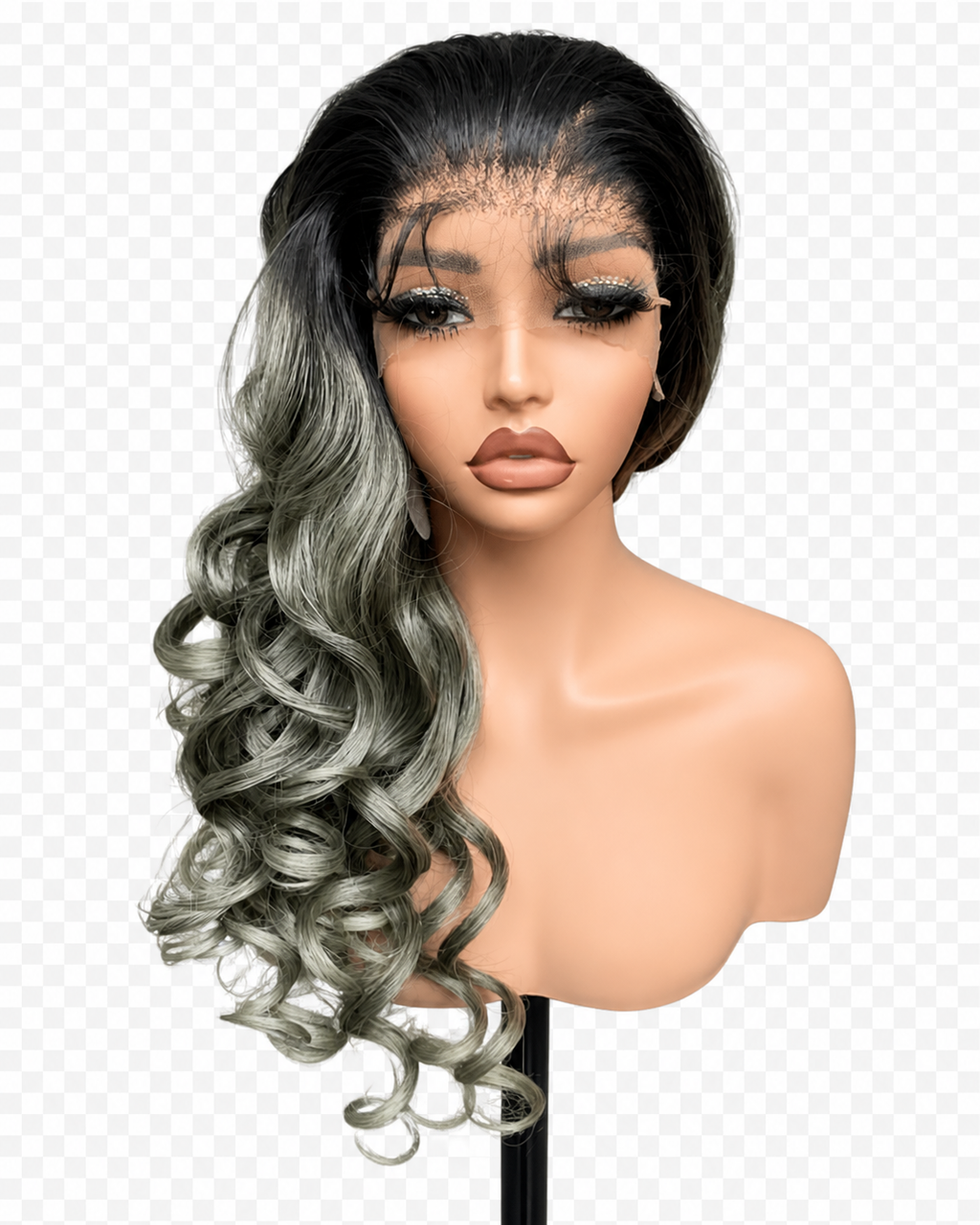 Silver Mist - Lace Wig Synthétique Premium
