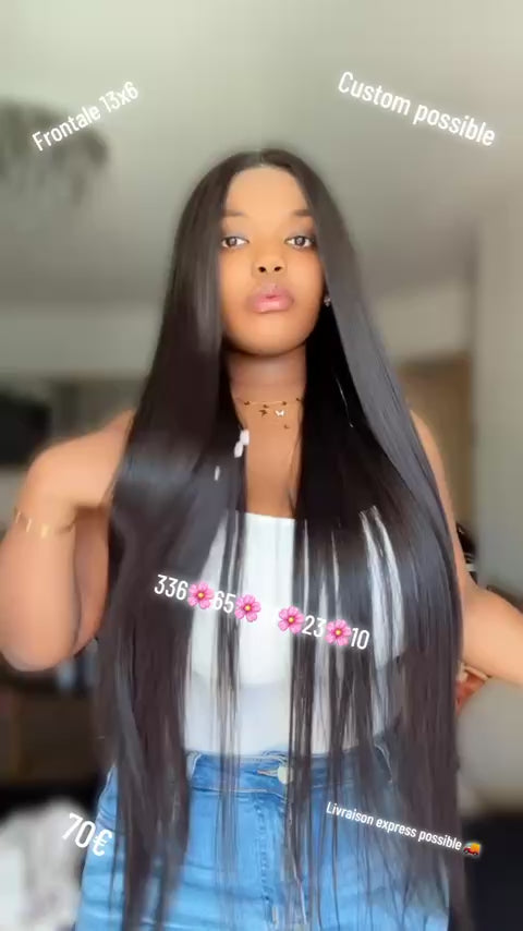 Dark Silk -  Lace Wig Semi-naturelle Premium